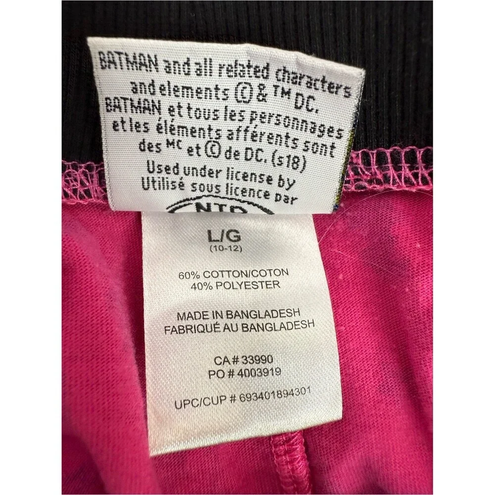 Batgirl leggings DC COMICS Kids Pink Batman Print Lounge Pants